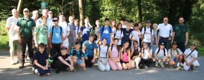 Waldjugendspiele der Schutzgemeinschaft Deutscher Wald, HessenForst und der Gemeinde Hainburg. Foto: Bonifer