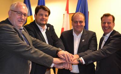 Aktuelles - unterwegs in und um  Hainburg - Treffen der Bürgermeister der Partnerstädte in Trumau