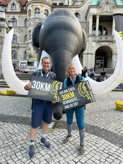 Unser dritter Mammutmarsch ber 30 km in Hannover