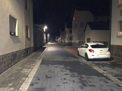 Bauwesen - Josefstraße nach der Neugestaltung mit moderner LED Beleuchtung