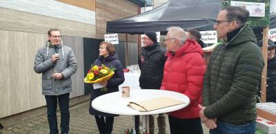 Erffnung des Martinsmarktes 2023 bei der Firma Holzbau Euler